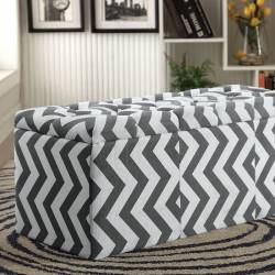 ZAHRA I STORAGE OTTOMAN CM-BN6031GY